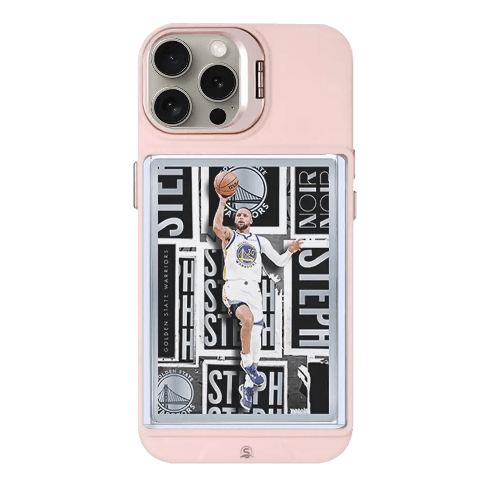 Stylish pink iPhone 16 Pro Max card case offering premium protection and sleek design.